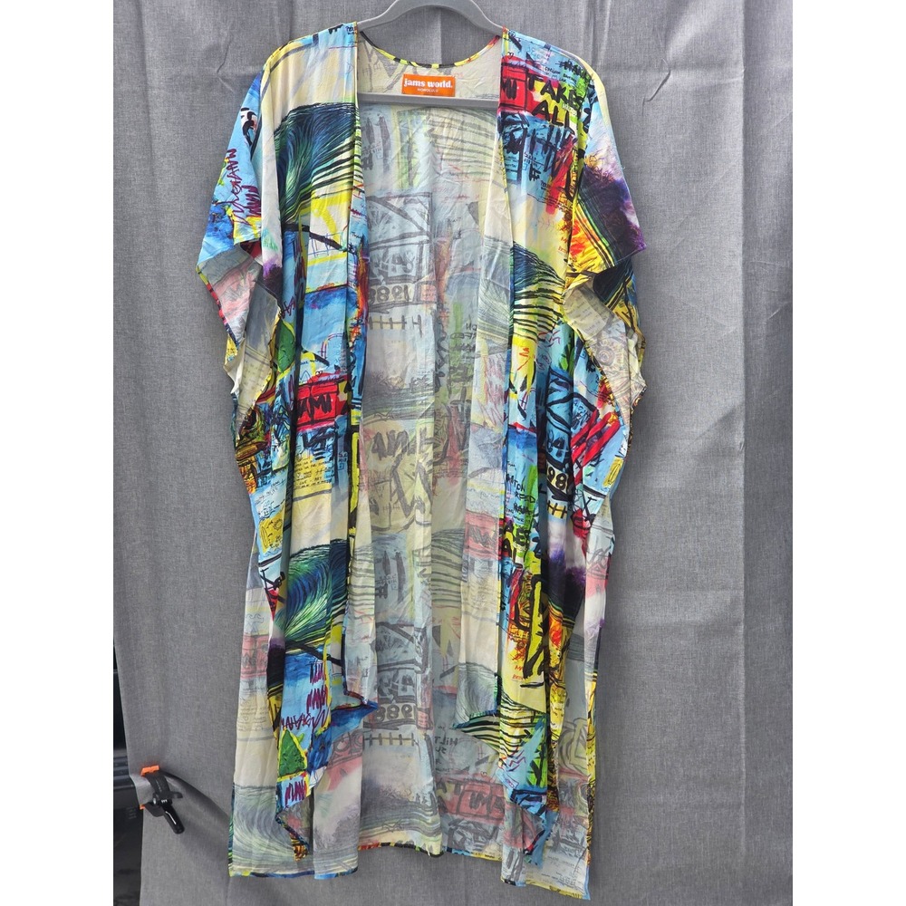 Jams World Surfed Hana Kimono Wrap Multi Color Rayon W533R-SUNA One Size